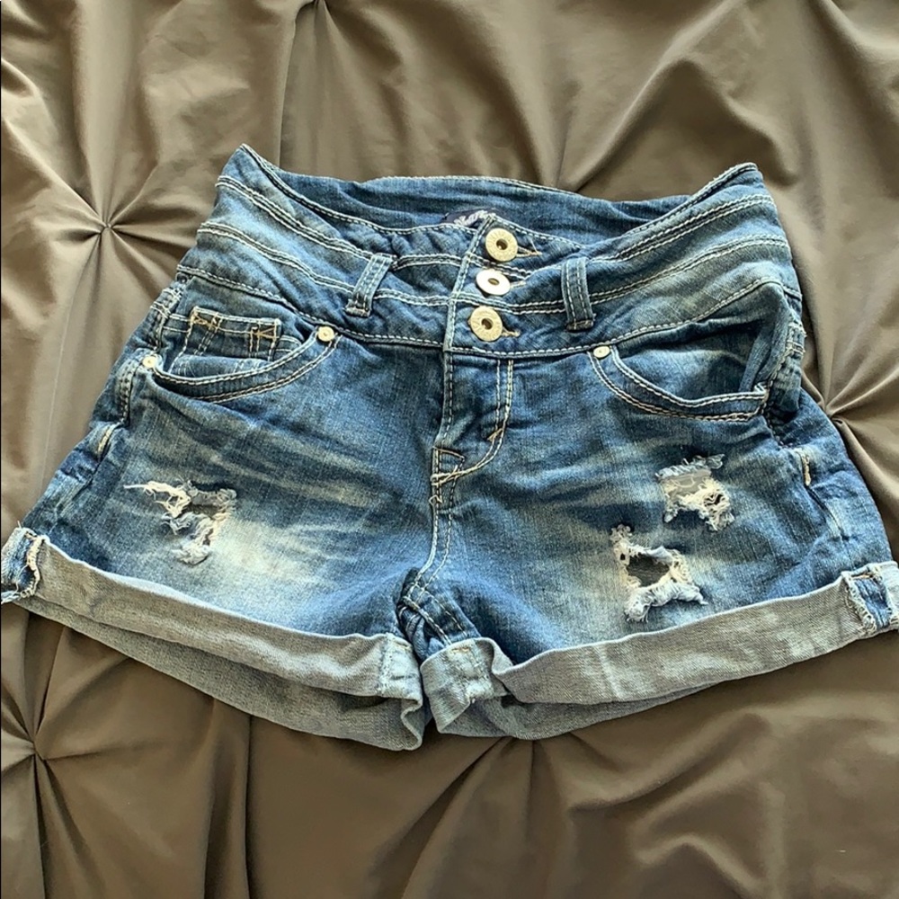denim shorts
